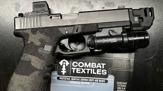 Glock 17 gen 3  Combat Textiles grip install [upl. by Nawor67]