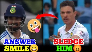 Marco Jansen SLEDGE Kl Rahul In Ind vs SA Test Match😡  Kl Rahul Answer On His Smile😀 [upl. by Vitia]