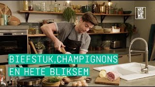 24Kitchen  Wat Eten We Vandaag Afl 16 Hugo’s biefstuk met gebakken champignons en hete bliksem [upl. by Conroy]