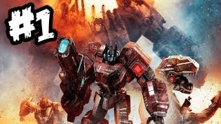 Transformers Fall of Cybertron  Gameplay Walkthrough  Part 1  WAR BEGINS Xbox 360PS3PC [upl. by Nnyled]