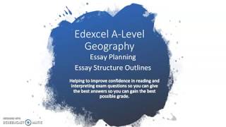 Edexcel Geography A level essay structure [upl. by Bremble]