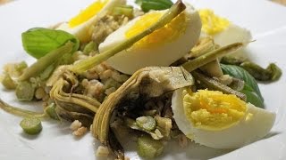 Insalata dorzo VEGETARIANA  Barley salad EasyRecipe [upl. by Aitan]