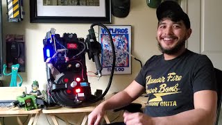 In depth look at my Modified Spirit Halloween Proton Pack and Hasbro Spengler Neutrona Wand [upl. by Enneiviv]