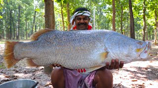 19 kg wait vetki fish curry  Sahi vetki fish recipe cooking for village people  villfood Kitchen [upl. by Hama]