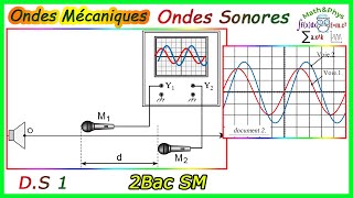 Ondes Mécaniques Progressives Périodiques  Ondes Sonores  2 Bac SM  Exercice 5 [upl. by Arammat681]