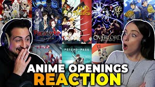 We reacted to 20 ANIME OPENINGS and ranked ALL OF THEM [upl. by Arba]