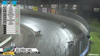 Knoxville Raceway 360 Highlights  July 27 2024 [upl. by Bev945]