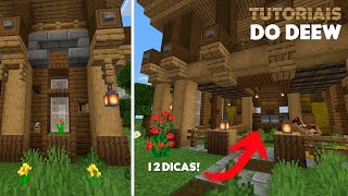 🖌️ COMO APRENDER A CONSTRUIR NO MINECRAFT 12 DICAS [upl. by Carbo45]