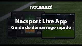 Nacsport Live App Guide de démarrage rapide [upl. by Notsreik24]