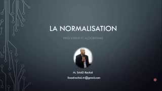 Base de données  La normalisation [upl. by True]