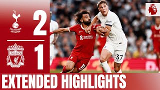 EXTENDED HIGHLIGHTS Nineman LFC defeated by lastminute own goal  Tottenham 21 Liverpool [upl. by Prady]