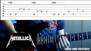 TUTORIAL GUITARRA  3 Riffs METALLICA fácil [upl. by Akerboom]