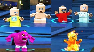 ALL Jack Jack Costumes in LEGO The Incredibles The Videogame [upl. by Nyraa]