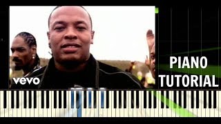 Dr Dre  Still DRE ft Snoop Dogg  Piano EASY Tutorial  Synthesia [upl. by Binni741]