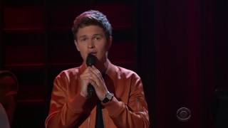 Ansel Elgort singing Easy [upl. by Rehpinnej]