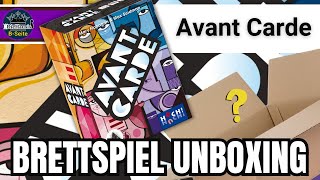 Avant Carde  📦 Unboxing Spiel von HUCH  DieHausis BSeite [upl. by Atir872]