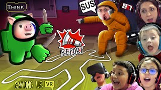 AMONG US in VR CHAT Virtual Reality is SUS FGTeeV 1st Person Gameplay [upl. by Wenonah]