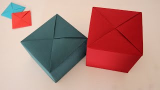 How to wrap a square gift box with Ddakji style from Squid Game  正方形禮物包裝 [upl. by Griggs184]