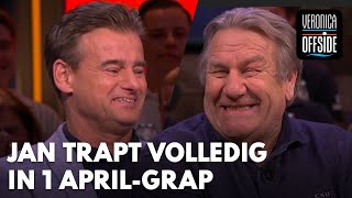 Jan trapt volledig in 1 aprilgrap van Wilfred Wat ben je toch een verschrikkelijke ll [upl. by Yleen]