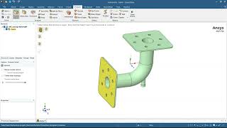 Extracting fluid domain from a solid model of mixing elbow on ANSYS SpaceClaim [upl. by Aicelaf376]