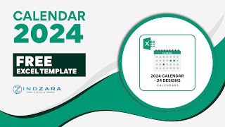 Free Customizable amp PrintFriendly 2024 Excel Calendar [upl. by Maribelle]