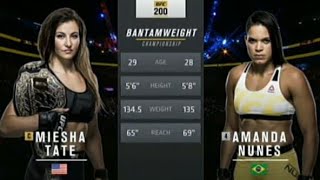 UFC Free Fight Miesha Tate VS Amanda Nunes [upl. by Yelhak981]