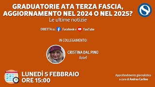 Graduatorie terza fascia ATA aggiornamento nel 2024 o nel 2025 Le ultime notizie [upl. by Alix552]