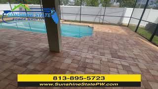 Paver Sealing  Pool Decking and Patio  Hurricane Cat 5 d2  Riverview Fl [upl. by Aztiray361]