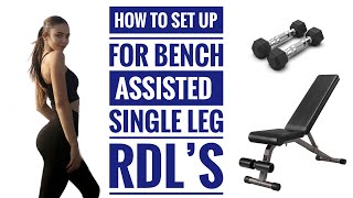 Bench assisted single leg RDLs [upl. by Rollie607]