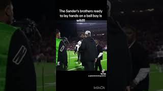 The Sanders brothers lay hands on a Texas Tech ball boy 👀 [upl. by Fuchs]