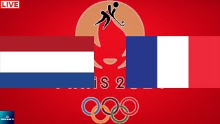 2024 PARIS OLYMPICS NETHERLANDS vs FRANCE WOMENS FIELD HOCKEY LIVE GAME CAST amp CHAT [upl. by Yendys673]