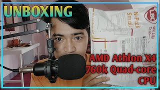 UNBOXING  AMD Athlon X4 760k Quadcore Processor TAGALOG [upl. by Faxon715]