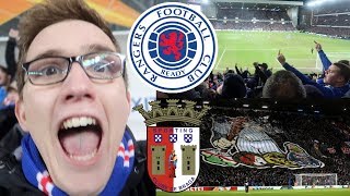 SCENES AT IBROX AS RANGERS COMEBACK LATE VS BRAGA  RANGERS 32 BRAGA  20220  VLOG [upl. by Dor]