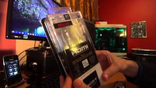 Sony Micro HDMI DLCHEU15 Unboxing [upl. by Alyhc]