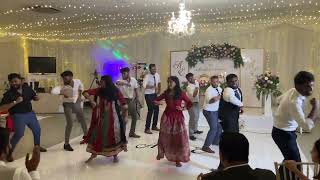 Malayalee Wedding Group Dance  Alan amp Elizabeth  Heartukulla  Thalolum Thumbippenale Naatu Naatu [upl. by Luann344]