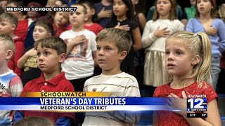 Medford School District conducts Veterans Day tributes [upl. by Orelia]