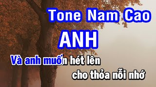 Karaoke Anh  Tone Nam Cao E Phối Mới  Nhan KTV [upl. by Ariat]