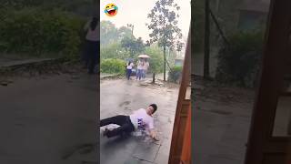 Rain fall down 😂😂😂comedy funny shorts reaction [upl. by Nimajnab]