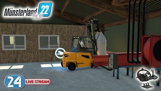 Münsterland V20 LS22 🚜 24 Live 👨‍🌾 Einzug der Schweine  PC  deutsch [upl. by Irvin283]