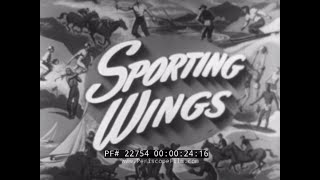 1940s CIVIL AVIATION FILM SPORTING WINGS  GAR WOOD AUTOGYRO FLYING CLUBS PIPER CUB 22754 [upl. by Yellat]