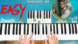 Nari  Zouhair Bahaoui Piano Easy 🎹 زهير البهاوي  ناري 🎶 [upl. by Hewitt]