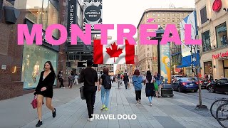 MONTREAL QUEBEC CANADA 4K Walk Tour [upl. by Eecyaj]