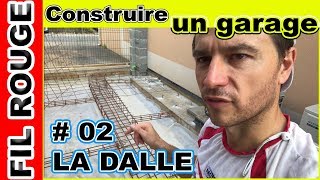 🏛MAÇONNERIE🏛 COMMENT FAIRE UNE DALLE EN BETON DE GARAGE 💪 [upl. by Nodababus]