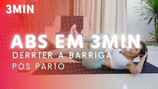 Treino RÁPIDO de 3min para o ABDOMEN  Carol Borba [upl. by Arihsa901]