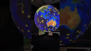 Live Earth Globe in Smithsonian Museum Washington DC [upl. by Joletta]