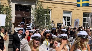 how students celebrate graduation day in Sweden 🇸🇪 studenten i sverige  4K HDR [upl. by Saberio]