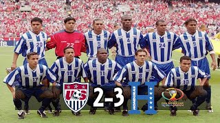 USA 2 vs Honduras 3 RESUMEN 912001 WCQ2002 [upl. by Airdnna428]