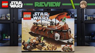 LEGO Star Wars 6210 Jabbas Sail Barge 2006  REVIEW [upl. by Neelhtakyram]