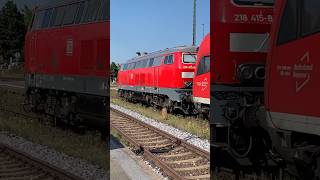 Sanfte Ausfahrt in Schwandorf 218 415 mit RE2 nach Hof Hbf br218 deutschebahn trainspotting [upl. by Ahsela869]