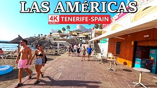 TENERIFE  PLAYA DE LAS AMÉRICAS  The Radiant Sun is Back ☀️ 4K Walk ● August 2024 [upl. by Eimmac]